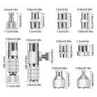 14x Airbrush Adapter Kit 1 8  1 4  Bsp Quick Release Fittings For Air Compressor