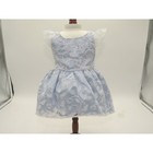 American Girl 18  Doll Blaire Wilson Blue Lacey Bridesmaid Dress Gown Shoes Head