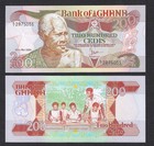 1984 Ghana 200 Cedis   P-27b   Scarce Early Date   Gem Crisp Uncirculated