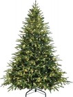 4-9ft Pre-lit Artificial Christmas Tree Realistic Green Spruce Holiday Xmas Tree