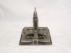 Rare Nebraska State Capitol Building Metal Souvenir Pewter Paperweight Lincoln