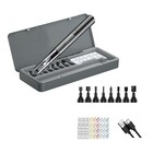 High-speed Electric Sander Pen With 8 Nylon Heads   Multi-grit Sandpaper Set