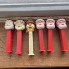 Lot Of 6 Vintage Pez Dispensers  1 Snowman   5 Santas   3 Different