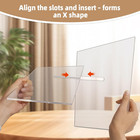 Clear Acrylic Book Stand     Large 12 6 X 6 7 X 5 In Book Holder For Cookbooks    