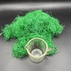 Vintage Shred Waxed Wax Paper Bright Spring Green Easter Grass Putz Village 1 Oz