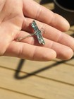 Unique Vintage 925 Sterling Silver Handmade Abalone Dragonfly Jewelry Pendant
