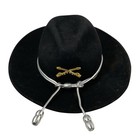     us Army Cavalry Silver Mylar Acorn Stetson Hat Cord  Warrant Officer Hat Band
