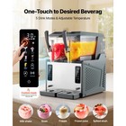 Uimoso 4lx2 Slushy Machine Dual-tank Frozen Drink Beverage Machine For Slushies
