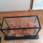 Vintage Chinese Cork Diorama Hand Carved Black Lacquer Art 21  X 14  Large 