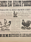 Antique 1900 s Dr smith s Egg   Chicken Broadside Poster Sign  Lee  Mass Kitchen