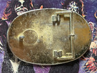 Boston Vintage 1978 Pacifica Collectible Prism Belt Buckle -maroon  Nice 