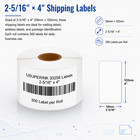 Compatible With Dymo 30256 Shipping Labels 59mm X 102mm Perforated Paper 50rolls
