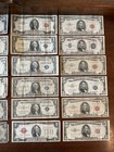 36 Note Lot - Silver Certificate  Red Blue Green Seal  10  5  2  1