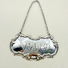Vintage Gorham Sterling Silver Decanter Label For Vodka Hallmarked Accessory
