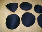 Lot Of 9 Sports Bra Pads Inserts Padding Sew-in Removeable Cup Liners Pre-owned