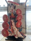 Vintage Japanese Geisha Kimono Doll Handmade With 6 Hats  Rare Find 