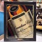 Vintage Canadian Club Whiskey Framed Free Standing Mirror Sign 21 5   x17 5   