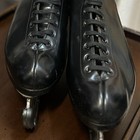 Vintage Riedell Red Wing  Ice Skates  Sheffield Blades  Black Size Men 10m