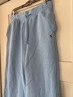 Champion Air Layer Ribbed Wide-leg Pant     Light Blue  Size M