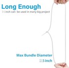 White Zip Ties 14 Inch Outdoor Use Uv Resistant Cable Ties 100 Pieces Tensile 