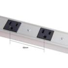 Power Strip 8 Outlet Aluminum Heavy Duty Surge Protector 3ft Cord On Off Switch