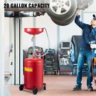Vevor Waste Oil Drain Tank Portable Oil Drain 20 Gallon Air Operate Drainer