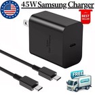 45w Type Usb C Super Fast Wall Charger  3ft Cable For Samsung Galaxy S21 S22 S23