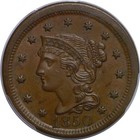 1850 Large Cent   Pcgs Ms-62 Bn