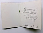 Vtg Christmas Card Group Of Carolers Sing Green Bow 1920 s 30 s