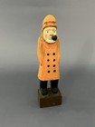 Vintage Handcarved Wooden Nautical Sailors Folkart Set Of 3