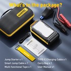 12v Car Multi-function 12000mah Emergency Starting Power Supply 4000a Portable