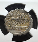  c  106 Bc  Roman Republic - Denarius Of L  Cornelius Scipio Asiaticus  Ngc Chf 