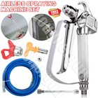 Airless Paint Spray Hose Kit 50ft 1 4  Swivel Joint 3600psi With 517 Tip New