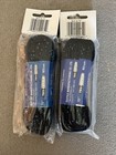 2 Pair Hockey Skate Braided Laces Tex-style 72    Black blue   New In Package