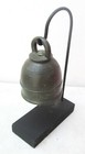 Superp 19th c Mandalay Bronze Buddhist Temple Bell Beautiful Tone   Free Stand