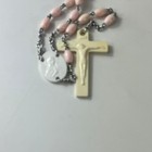 Plastic Vintage Catholic Rosary Lot 4 Necklace Charm Catholic Religious Crucifix
