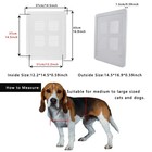 Dog Cat Door For Screen Door With Magnetic Flap Lockable  Magnetic Closure St   