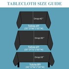 Tablecloth 90   132inch Rectangle Table Cloth Polyester  Stain Wrinkle Resist   
