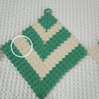 Lot  12  Vintage Hand Crochet Cotton Potholders Green 5-8  Each Retro Kitchen