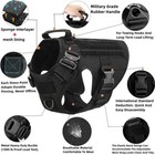 Military Pet Vest  Tactical Training Dog Harness And Leash Set For All Breads