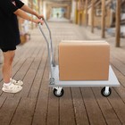 Foldable Cart Dolly 2000lbs Moving Platform Hand Truck Heavy Duty Flat Bed Wagon