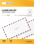 Address Mailing Labels - 1  X 2 5 8  - 30 Up  200  Sheets  6000  Labels Fba 