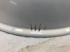 Vintage White Metal Enamel Barn Gas Station Industrial Light Socket Shade 12   