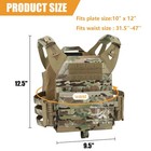Krydex Jpc2 0 Tactical Plate Carrier W Molle Panel Quick Release Vest Camouflage