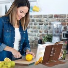 Honagu Book Stand Metal Desk Book Holder  Book Holders For Reading Hands Free  A