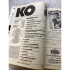 Ko Magazine Mike Tyson -evander Holyfield Boxing Hofers December 1991