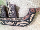 New 3    Marquesan Style Canoe W  4 Tiki Paddlers Tiki Bar Decor Oceanic