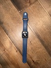 Apple Watch Series 3  38mm Space Gray Aluminum Case With Blue Sport Band