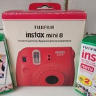 New 2012 Fujifilm Instax Mini 8 Instant Film Camera Raspberry W  40 Film Sheets