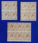 1914-21 Malta  Collection Of Kgv Blocks Of 4 Stamps    D - 3d  Diff Shades Cv220 